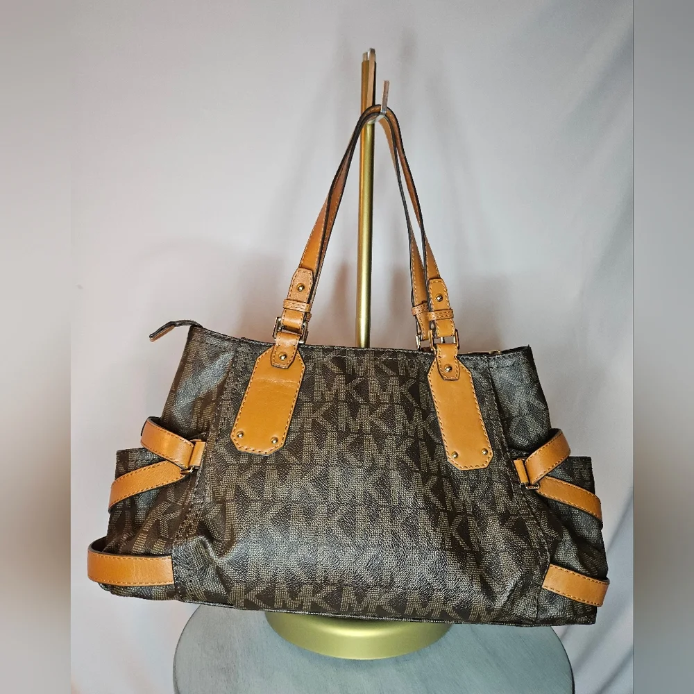 Michael Kors Brown and Tan Satchel